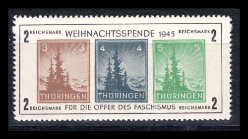 SBZ Thüringen MiNr. Block 1 x postfrisch Fotoattest Ströh