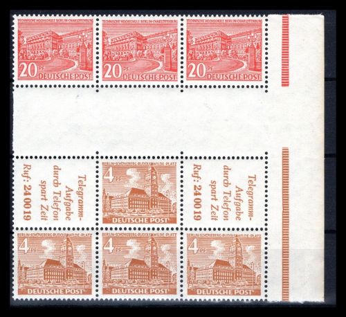 Berlin Zusammendruck MiNr. SZ 5 (2x) u. a. postfrisch