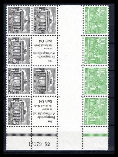 Berlin Zusammendrucke MiNr. S 9 HAN + W 36 postfrisch