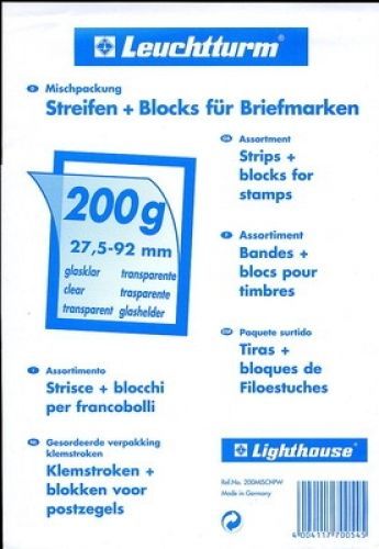 Leuchtturm 70 Klemmstreifen Kiloware 200g klar 325304 Neuware