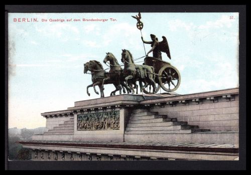 AK Berlin um 1920 Quadriga auf dem Brandenburger Tor