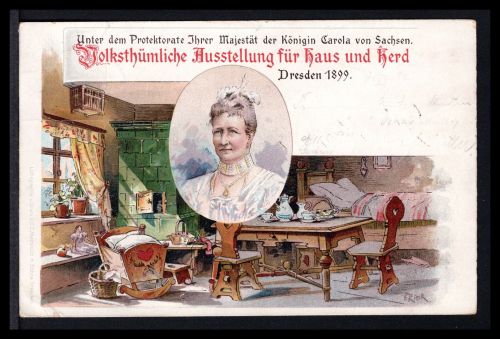 AK Dresden 1899 Volkstümliche Ausstellung für Haus und Herd