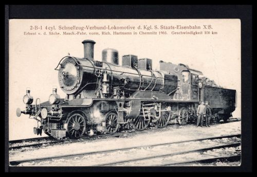 AK Dampflokomotive 2-B-1 Schnellzug-Lokomotive 1903 R. Hartmann