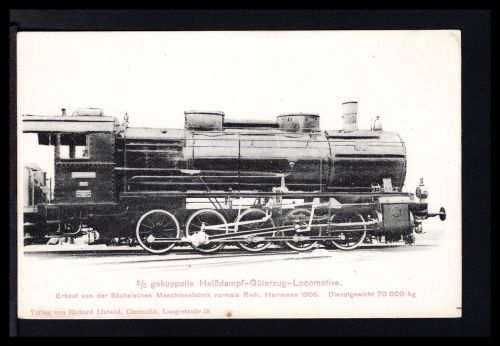 AK Dampflokomotive 5/5 gek. Heißdampf-Güterzug-Lokomot. 1906 R. Hartmann