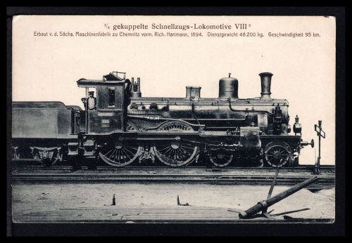 AK Dampflokomotive 2/4 gekuppelte Schnellzug-Lokomotive VIII 1894