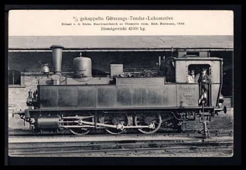 AK Dampflokomotive 3/3 gekuppelte Güterzug-Tender-Lokomotive 1899