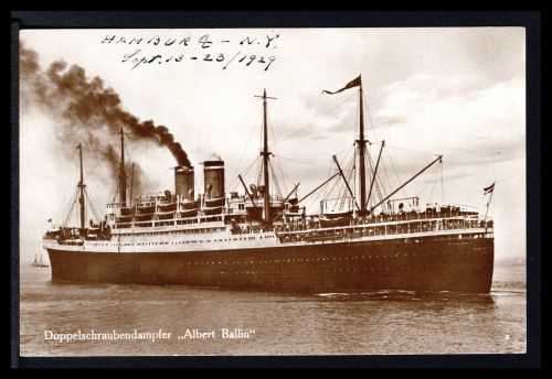 AK Schifffahrt Doppelschraubendampfer "Albert Ballin"