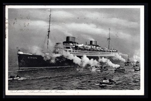 AK Schifffahrt 1933 Turbinenschnelldampfer "Europa""