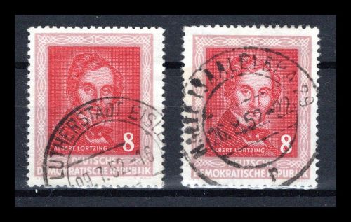 DDR MiNr. 309 Y I + Y II gestempelt geprüft Schönherr