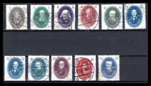 DDR MiNr. 261-270 incl. 261 a+b gestempelt 264 geprüft Tichatzky