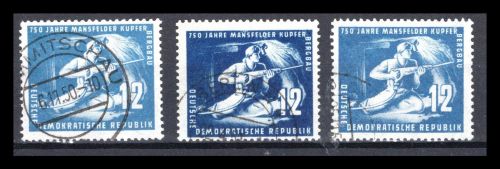 DDR MiNr. 273 a-c gestempelt geprüft Paul, Paul, Zierer