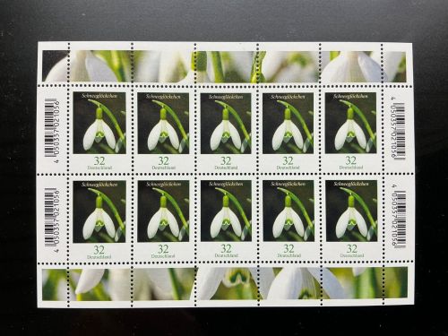 Bund Zehnerbogen MiNr. 3655 Blumen Schneeglöckchen postfrisch