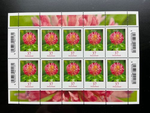 Bund Zehnerbogen MiNr. 3656 Blumen Rotklee postfrisch