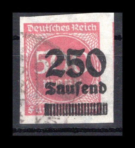 Deutsches Reich Infla MiNr. 295 U gestempelt Fotoattest Weinbuch