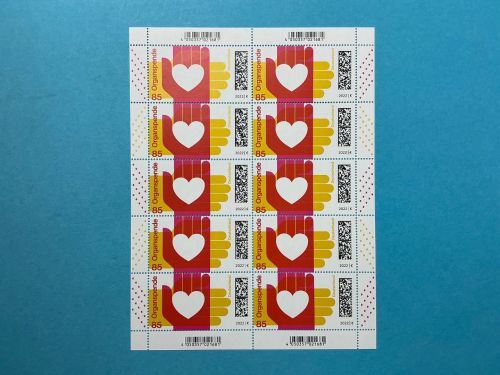 Bund Zehnerbogen MiNr. 3693 Organspende postfrisch