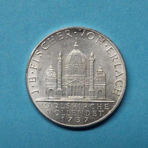 Österreich 1937 2 Schilling Fischer von Erlach ss-vz