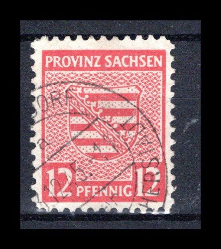 SBZ Provinz Sachsen MiNr. 71 X A gestempelt geprüft Jasch