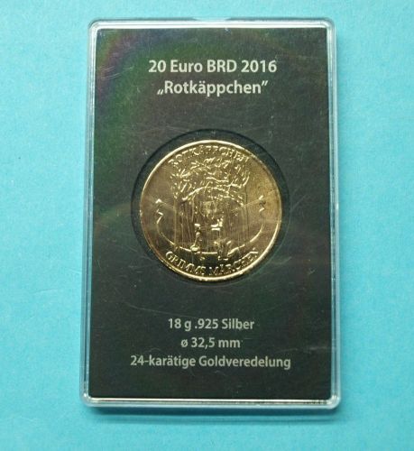 Bund 2016 25 Euro "Rotkäppchen" vergoldet ST