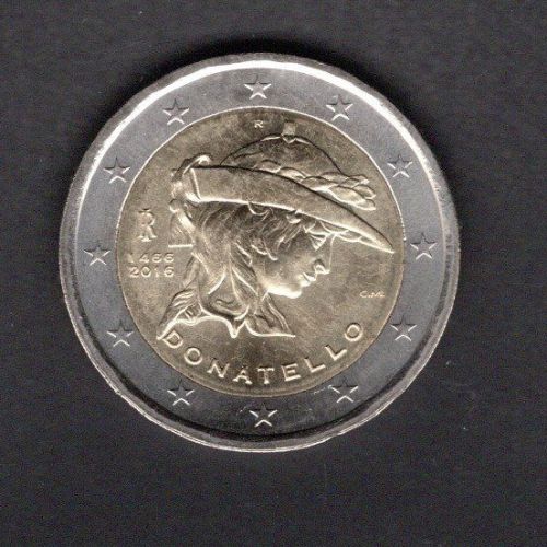 Italien 2016 2 Euro Donatello unzirkuliert