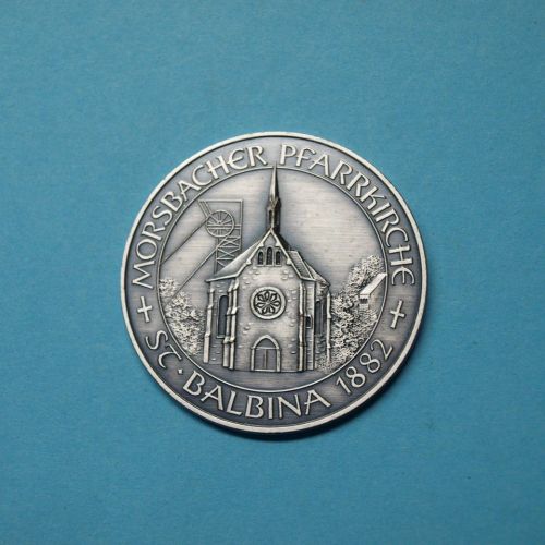 Medaille Morsbacher Pfarrkirchen St. Balbina, 25 Jahre Jungenspiele