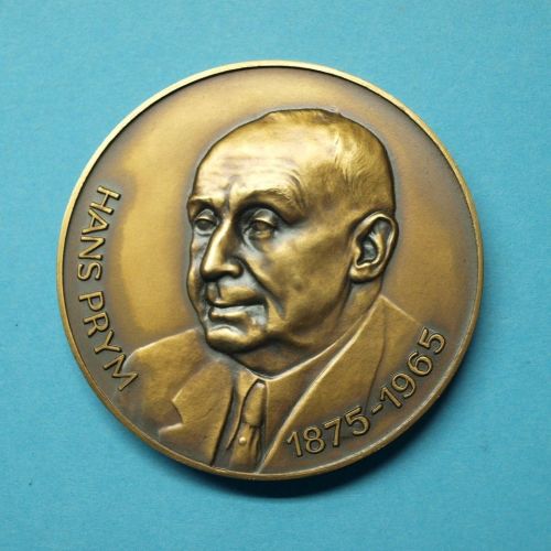 Medaille Hans Prym 1875-1965, Familienwappen im Etui