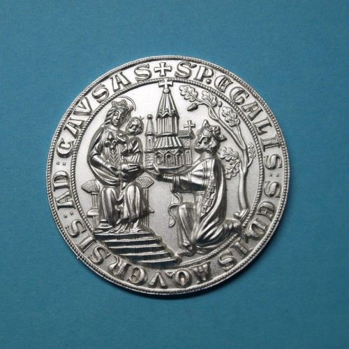 Medaille für 25 Jahre treue Dienste Stadt Aachen, im Etui