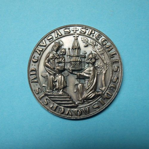 Medaille für 25 Jahre treue Dienste Stadt Aachen, im Etui