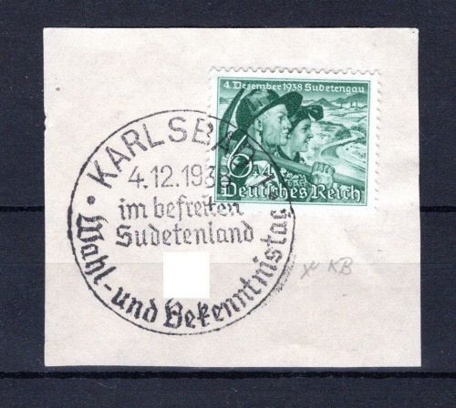 Deutsches Reich MiNr. 684 x Briefstück Kurzbefund Schlegel