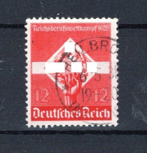Deutsches Reich MiNr. 572 y gestempelt geprüft Schlegel