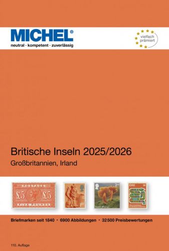 Michel Katalog Britische Inseln 2025/26 (E 13) 6086-2 Neu