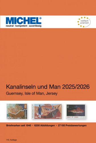 Michel Katalog Kanalinseln und Man 2025/2026 (E 14) 6086-3 Neu
