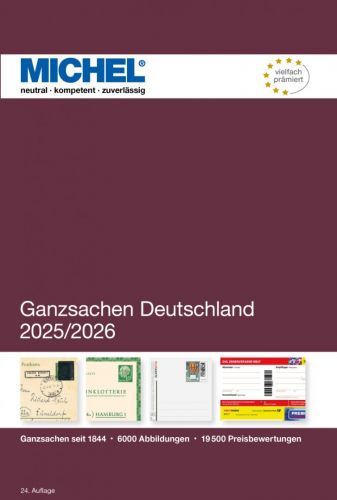 Michel Katalog Deutschland Ganzsachen 2025/2026 6006 Neu
