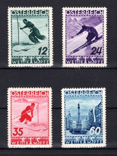 Österreich MiNr. 623-626 postfrisch FIS-Wettkampf