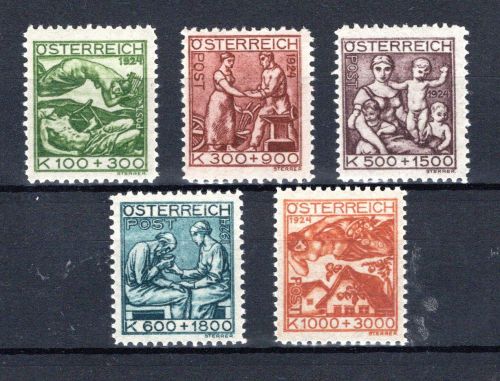 Österreich MiNr. 442-446 postfrisch Tuberkulosefürsorge