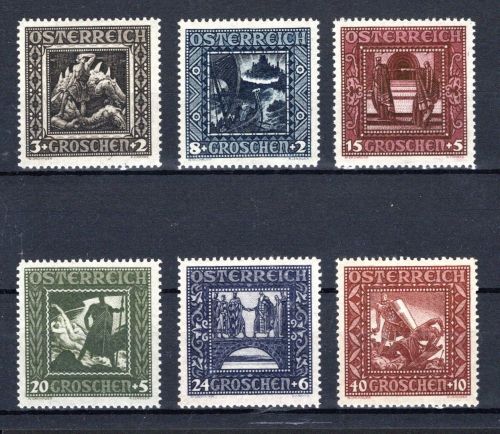 Österreich MiNr. 488-493 I postfrisch Nibelungensage