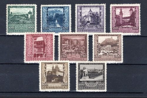 Österreich MiNr. 433-441 postfrisch Kurzsatz