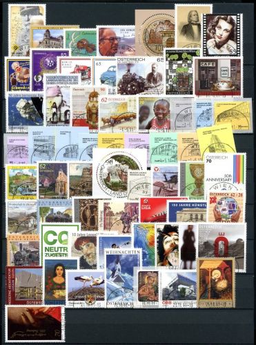 Österreich Jahrgang 2011 gestempelt mit Versandstellenstempel