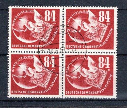 DDR MiNr. 260 gestempelt als 4er Block