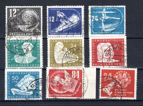 DDR Lot aus 1950 gestempelt