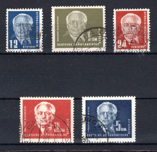 DDR MiNr. 251-255 gestempelt geprüft Weigelt