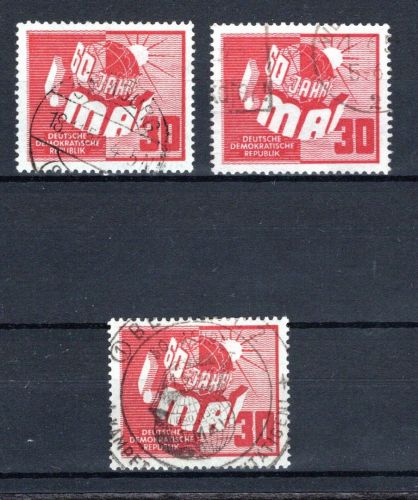 DDR MiNr. 250 gestempelt 3 versch. Stempel