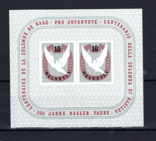 Schweiz pro Juventute MiNr. Block 12 postfrisch Basler Taube
