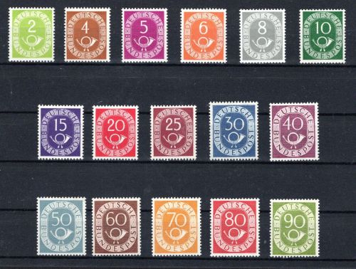 Bund MiNr. 123-138 postfrisch Fotoattest Schlegel