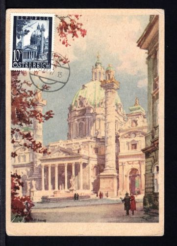 Österreich MiNr. 828 Maximumkarten ohne Sonderstempel