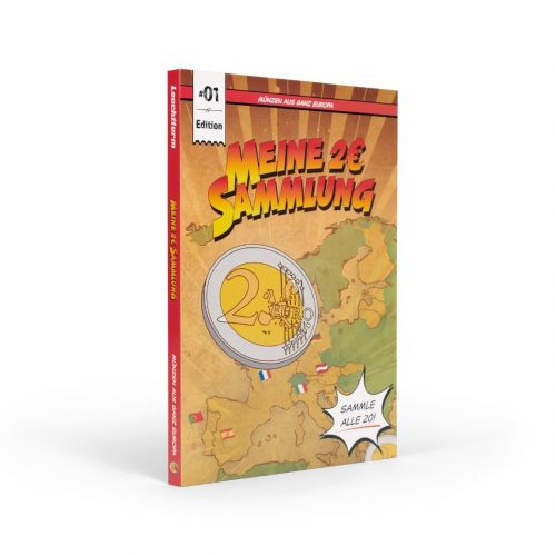 Leuchtturm Münzalbum PRESSO "Kids" für 24x 2-Euro-Münzen 365501 Neu