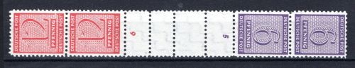 SBZ West-Sachsen Zusammenduck MiNr. SK Zd 6 postfrisch