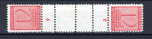 SBZ West-Sachsen Zusammenduck MiNr. SK Zd 8 postfrisch