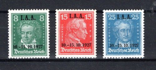 Deutsches Reich Weimar MiNr. 407-409 postfrisch geprüft Schlegel