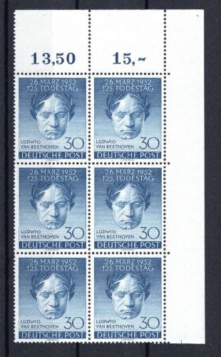 Berlin MiNr. 87 postfrisch als 6er Block Eckrand or
