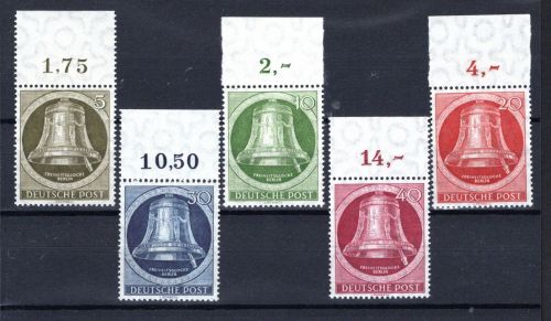 Berlin MiNr. 82-86 Oberrand postfrisch